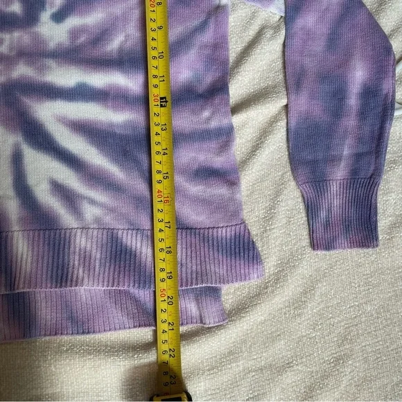 Design History woman tie dye purple white sweater size s - Picture 7 of 13